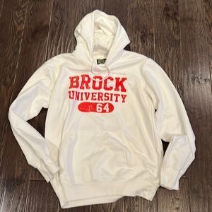 Brock university white sweatshirt